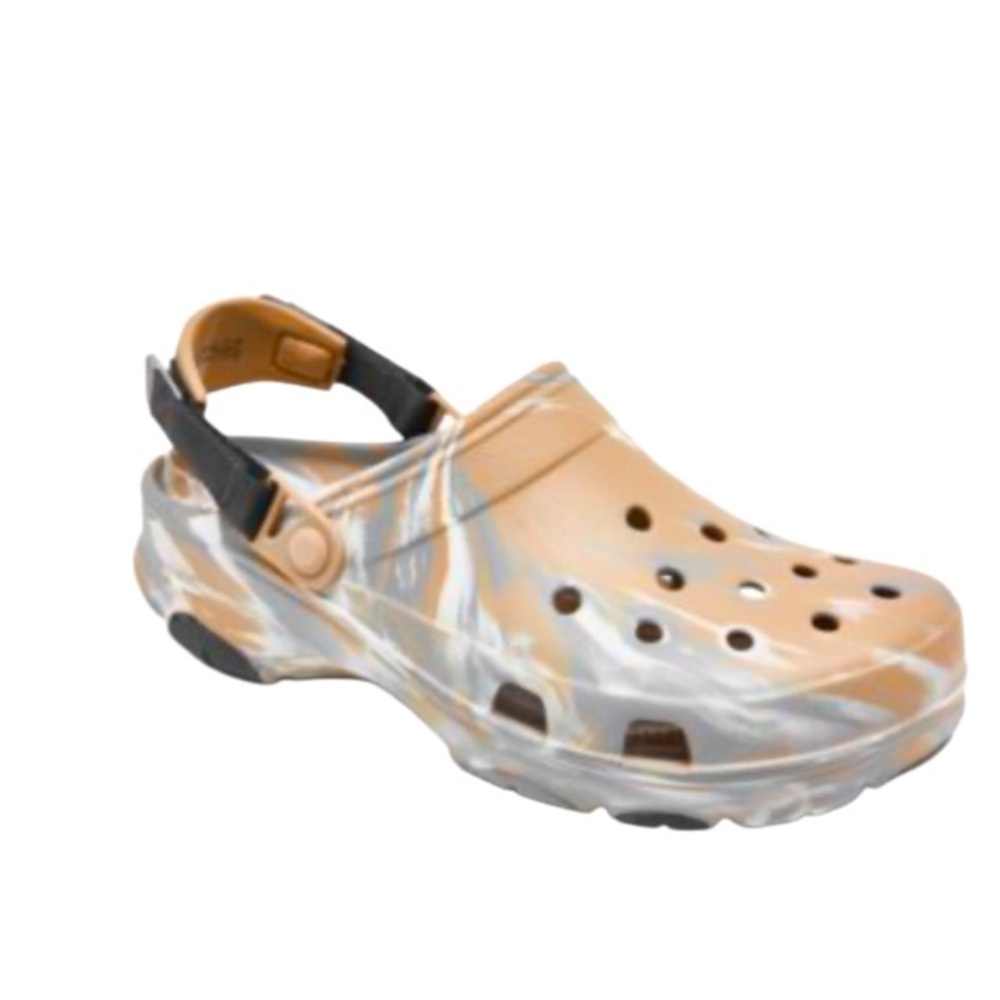 CROCS iconic comfort marble slip ons loafers men’s shoes size 10 -EUC